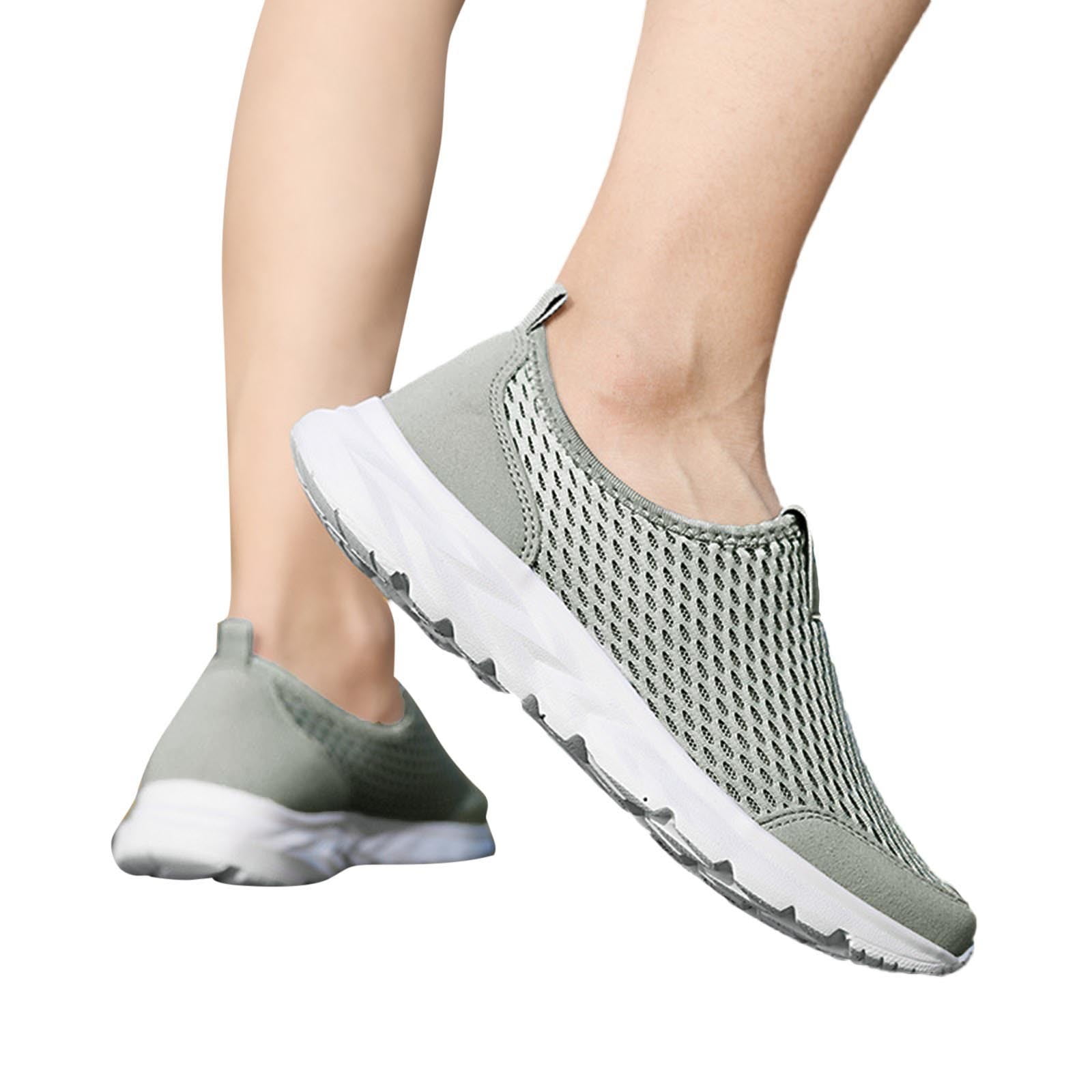 white slip on trainers ladies