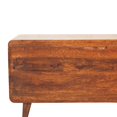 thumbnail image 4 of Artisan Furniture Solid Wood Curved Chestnut Blanket Box, 4 of 10