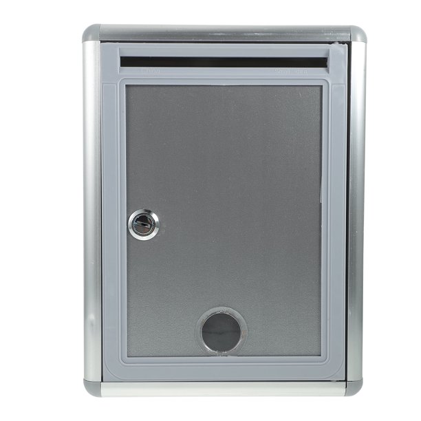 Buzón de metal con cerradura para montaje en pared, buzón de sugerencias, buzón de aleación de aluminio, buzón de almacenamiento de correo, buzón de paquetes comerciales con cerradura