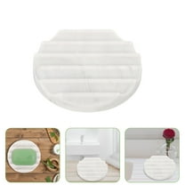 FOMIYES Round Silicone Soap Dish for Bathroom Home Bar Soap Holder with Draining Tray