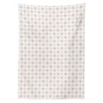 thumbnail image 2 of Circle Tablecloth, Retro Geometric Soft Pastel Colored Nested Repetitive Round Forms Pattern, Rectangle Satin Table Cover for Dining Room and Kitchen, 60" X 84", White Salmon Eggshell, by Ambesonne, 2 of 2