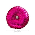 thumbnail image 3 of Fasiaou Velvet Pleated Round Pumpkin Throw Pillow Couch Cushion Floor Pillow for Sofa Chair Bed Car Home Decorative(Purple), 3 of 6
