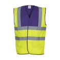 thumbnail image 1 of Yoko - Chaleco Reflectante Class 1 Dos Tonos para Adultos Unisex (Amarillo Hi Vis, Morado), 1 of 1