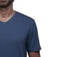 thumbnail image 3 of Playera Cuello V Para Hombre De Algodón Pima y Tela Spandex Unbranded Co  V Neck Indigo M, 3 of 6