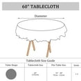 thumbnail image 4 of PiccoCasa Vinyl House Tablecloth Round Tables 60" Dia Red Flower Pattern Floral Printed, 4 of 7