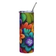 thumbnail image 2 of Termo Tumbler SVART 20 oz diseño Flores Colores arcoiris MD3, 2 of 4