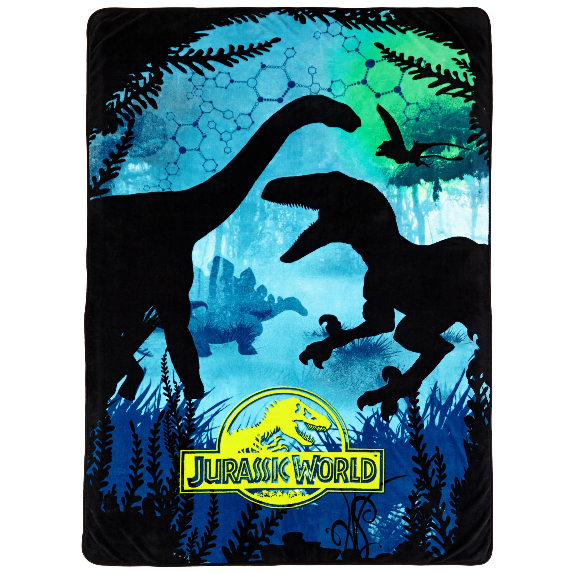 Universal Jurassic World Dino Experience 62 X 90 Kids Plush Blanket