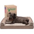 thumbnail image 1 of Cooling Gel Dog Bed for Large Dogs w/ Removable Bolsters & Washable Cover, For Dogs Up to 95 lbs - Quilted Sofa - Iron Gray, Jumbo/XL, 1 of 5