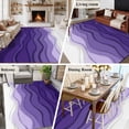 thumbnail image 6 of Abstract Washable Living Room Rugs 6'x9', Purple Gradient Ocean Waves Sandy Beach Low Pile Throw Large Area Rug Non-Slip Sturdy Edge Binding Carpet for Dining Room Kitchen Office, 6 of 9