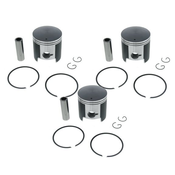 Piston Kit for Polaris SKS 650 1988 - 1993 Teflon Coated x3 by Race-Driven