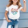 thumbnail image 2 of Chandails pour Filles Coupe Ajustée T-Shirts Graphiques Fille Tenues d'Été Filles Chandails 4T, 2 of 5