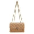 thumbnail image 1 of Bolsos y Carteras Pequeñas para Mujer, Bolsos de Hombro Bolsos Cruzados para Mujer con Correa de Metal Caqui:;:;, 1 of 6