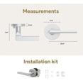 thumbnail image 4 of Mega Handles | Ralph Passage Door Lever | Polished Chrome, 4 of 4