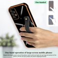 thumbnail image 5 of Compatible with Samsung Galaxy A53 6.5" 2022 Case Thin for Women Girls,Soft TPU Plating Bumper Wristband Holder Case Slim Anti-Scratch Shockproof Love Heart Cute Case(Elegant Black), 5 of 7