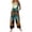 Cyan, variant on LNZGNM Halloween Womens Jumpsuit Jumpsuit Graphic Printed Square Neck Sleeveless Wide Leg Jumpsuit with Side Pockets and Button Straps,Yellow (XL)