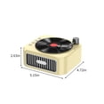 thumbnail image 3 of Bluetooth 5.3 Magnetic Tape Rotatable Speaker, Retro Wireless Record Player, Surround Sound, 800mAh Battery, 4H Usage, USB/T Flash Card/AUX Playback, Desktop Ornament, Gift Choice, 3 of 9