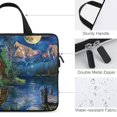 thumbnail image 3 of WERPE Moon Laptop Sleeve Protective Handle Case Diving Fabric Computer Bag 10inch, 3 of 5