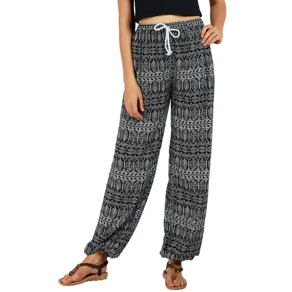 Urban CoCo Women's Boho Yoga Pants Jogger Pants(#1,XL)
