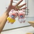 thumbnail image 2 of Piggy Keychain Cute Plush Pacifier Pig Hanging Ornament for Girls Soft Stuffed Animal Doll Key Ring Pendant Perfect Backpack Accessory And Gift, 2 of 6