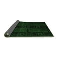 thumbnail image 2 of Ahgly Company Indoor Round Abstract Emerald Green Modern Area Rugs, 4' Round, 2 of 4