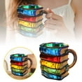 thumbnail image 1 of JIAHomeV Home Decor Literary Retro Painted Book Cup Hand Painted Literary Theme Hand Painted Mug Book Shape Coffee Cup Reading Lover Study Water Cup Yellow,10cm, 1 of 7