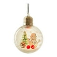 thumbnail image 1 of Fiudx Bola Luminosa Navideña, Colgante Acrílico de Muñeco de Nieve, Decoración Led Brillante, Efecto Cristal Transparente, Decoración Navideña, Cuerda Fácil de Colgar, Juego de 1 Pieza, 1 of 2