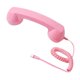 thumbnail image 1 of Auricular de teléfono retro, receptor de teléfono para teléfono móvil, todos los smartphones, reuniones rosa claro, 1 of 9