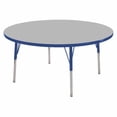 thumbnail image 2 of ECR4Kids 48in Round Everyday T-Mold Adjustable Activity Table Grey/Black - Standard Swivel, 2 of 7