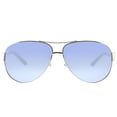 thumbnail image 2 of Tory Burch  Metal Womens Aviator Sunglasses Silver 60mm Adult, 2 of 3