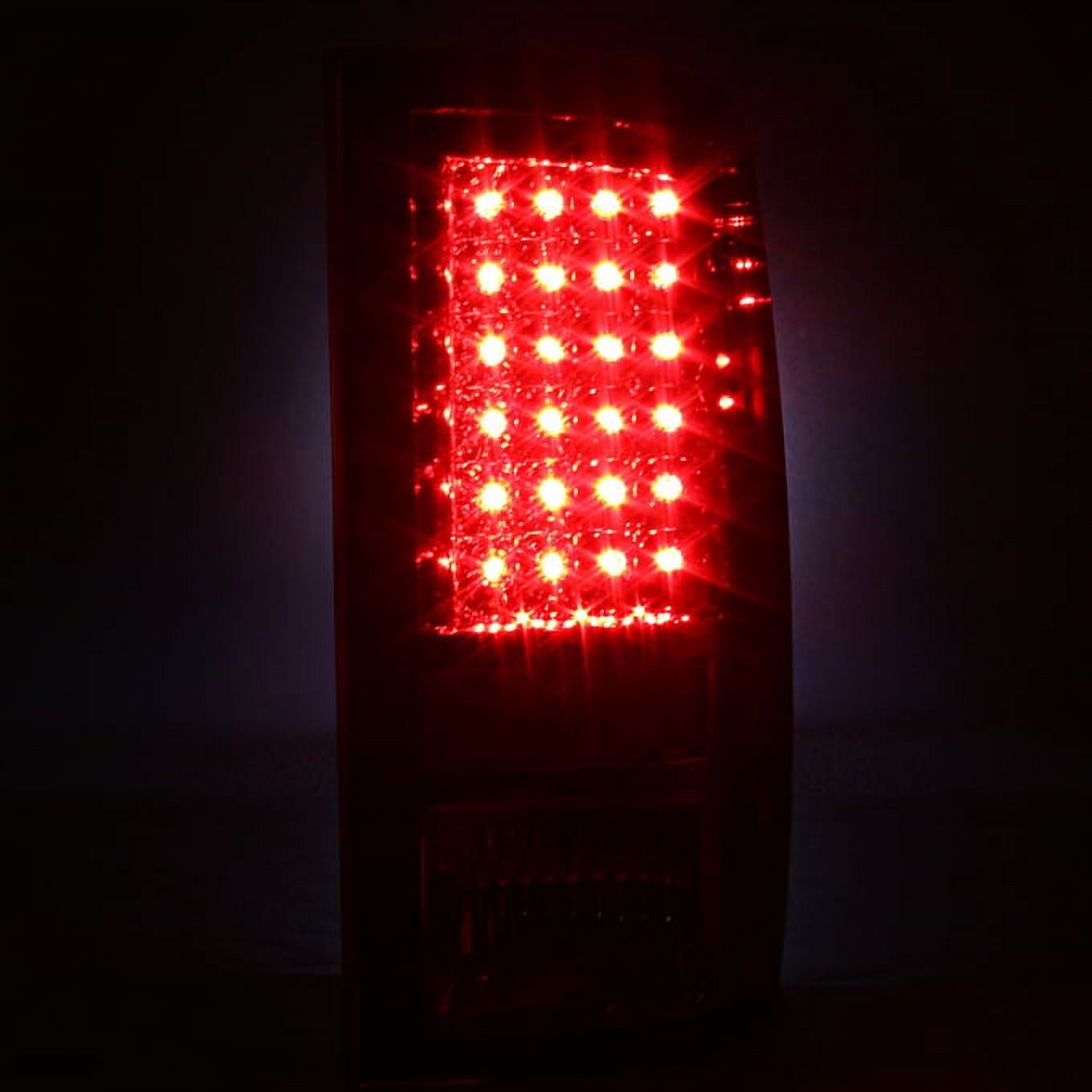 AKKON - For Red Clear 2009-2018 Dodge Ram 1500 10-18 Ram 2500 3500 Pickup Truck LED Tail Lights Pair Left+Right Side