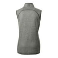 thumbnail image 3 of Women's Cutter & Buck  Heather Gray Jacksonville Jumbo Shrimp Mainsail Sweater Knit Full-Zip Vest, 3 of 3
