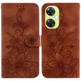 thumbnail image 2 of Compatible with OnePlus Nord CE 3 Lite Embossed Lily Wallet Case with Card Holder PU Leather Flip Cover, 2 of 5