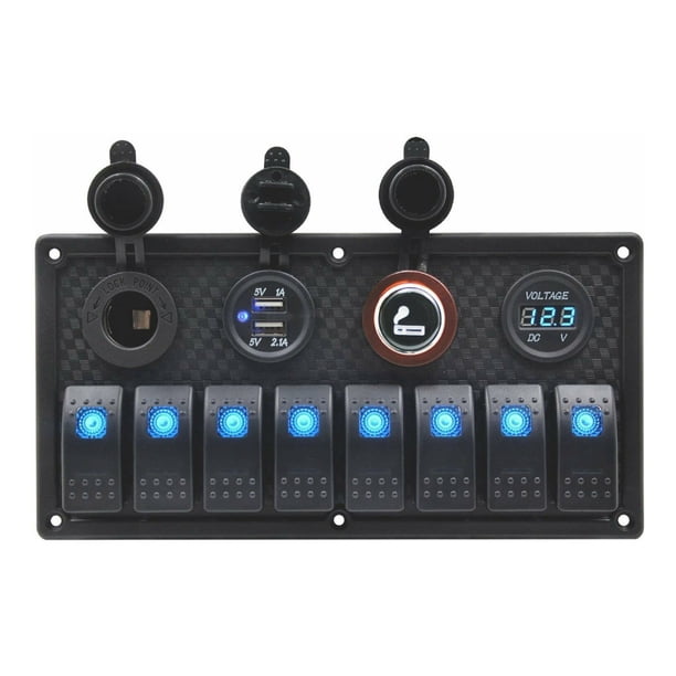 Botonera para Barras LED Off Road Universal de 8 Botones Arizone Negro