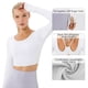 thumbnail image 4 of Chaqueta deportiva para mujer, para correr, entrenamiento, fitness, yoga, manga larga, ajustada, con orificios para los pulgares, M, 216, 4 of 7