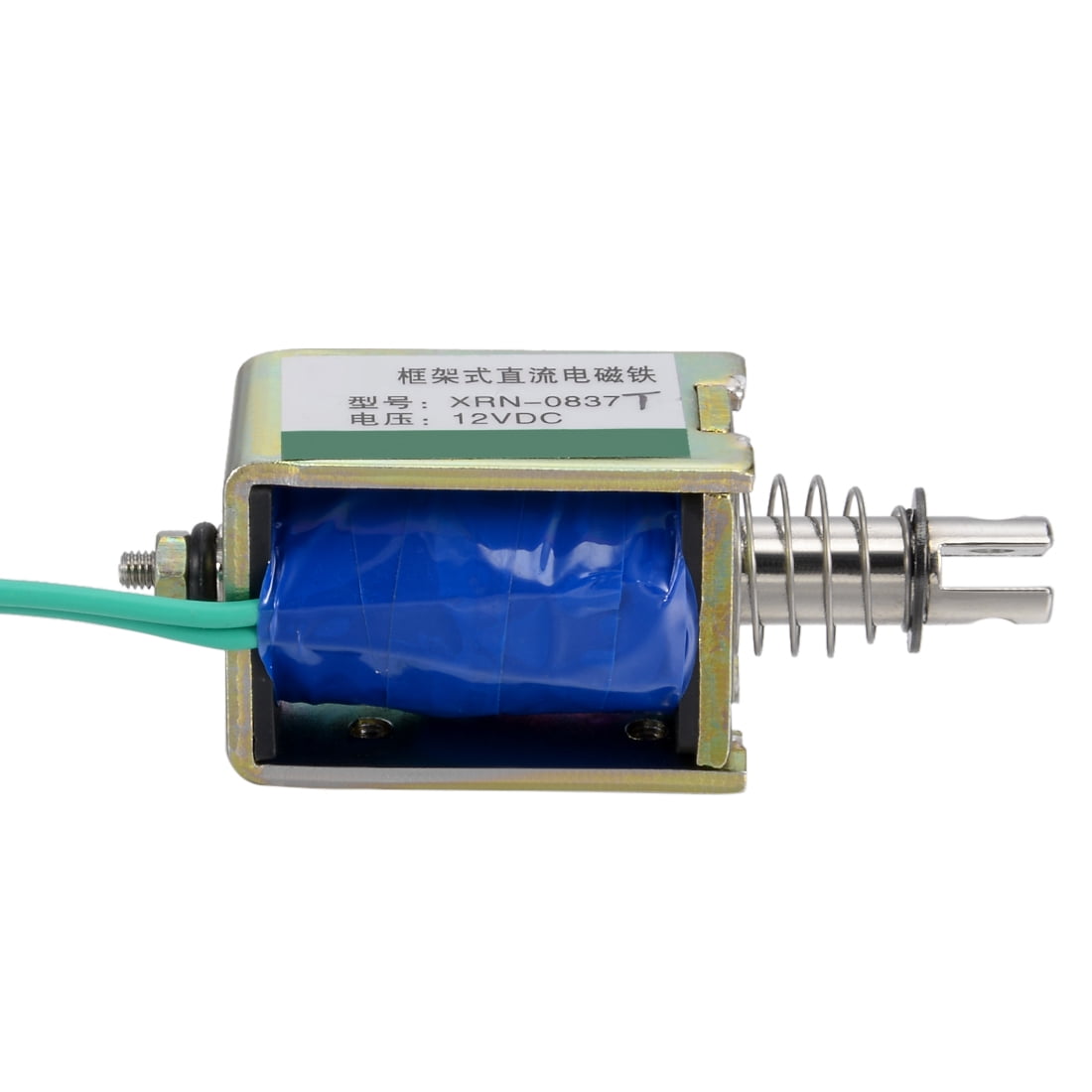 Unique Bargains DC 12V 15N 10mm Stroke Push Pull Type Open Frame Solenoid Electromagnet
