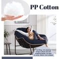 thumbnail image 6 of SDJPOI Outdoor Patio Rocking Chair Cushion, Waterproof & Fade Resistant Tufted Egg Chair Cushion with 6 Straps, Wicker Papasan Chair Cushion for Indoor & Outdoor, 6 of 8