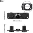 thumbnail image 2 of 3 In 1 Charging Socket, 12v Dual Usb Car Charging Socket & Led Digital Voltmeter & Cigarette Lighter Splitter Adapter For Truck Auto Marine Boat Rv, 2 of 7