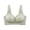 Green, variant on Women's Bra Print Wide Strap V Neck Bra Solid Color Fashion Wireless Bras,34A/B/C-42A/B/C