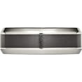 thumbnail image 3 of Stainless Steel Base With Brushed Black Ceramic Center Beveled Band (Size 11) Made In China sr251-11, 3 of 5