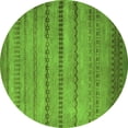 thumbnail image 1 of Ahgly Company Indoor Round Oriental Green Modern Area Rugs, 3' Round, 1 of 4