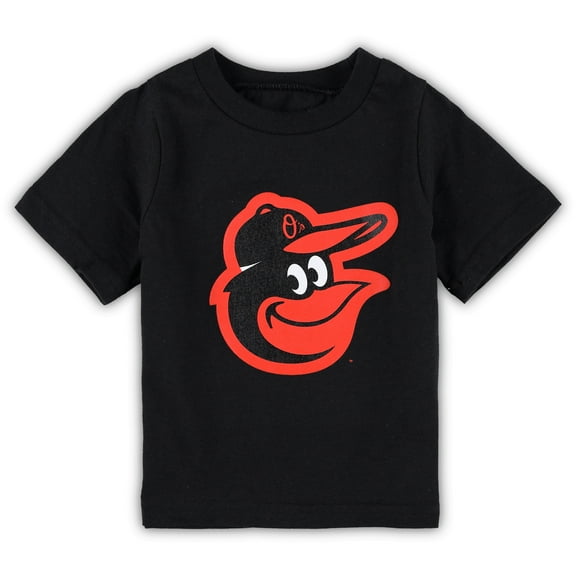 Toddler Black Baltimore Orioles Team Crew Primary Logo T-Shirt