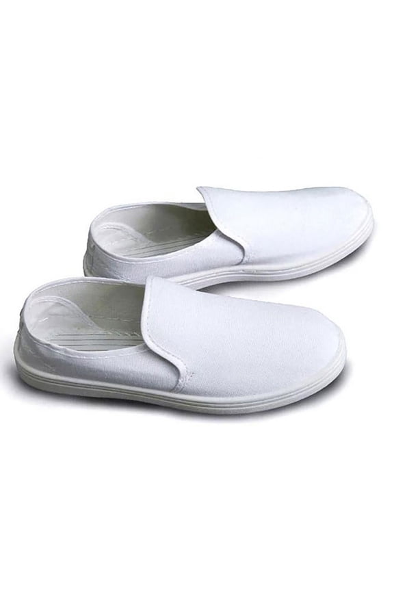 Mens Slip On Flat Canvas Sneakers Lightweight Non Slip Wide Toe Driving Walking Shoes