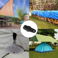 thumbnail image 5 of Juego de 12 abrazaderas para lona con mosquetón negro D para fijar lona para tienda de campaña Lona de lona en piscina Clip de montaña Amarre Adecuado para camping Picnic Accesorios para tienda de, 5 of 5
