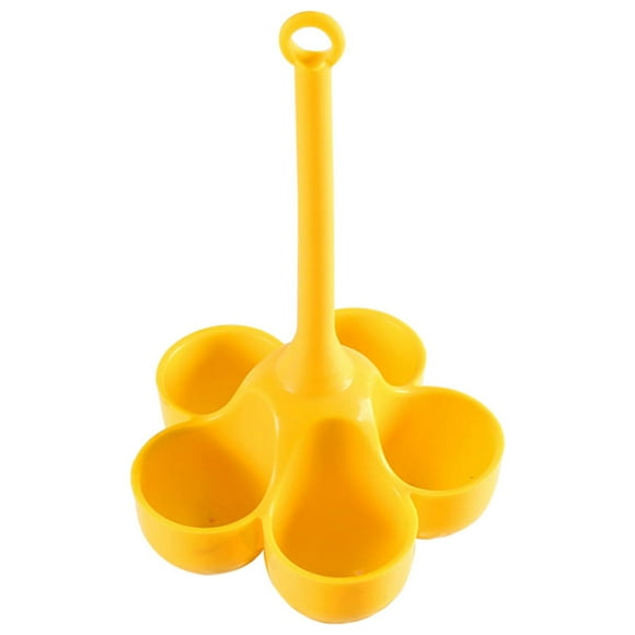 Binwennn Tortilla Steamer Small Items Weird Stuff in A Can Silicone Five Hole Egg Steamer Egg Holder Kitchen Gadget Auxiliary Food Steamed Egg Poached Egg Holder Convenient To Carry