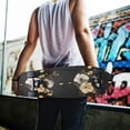 thumbnail image 7 of 44"x10" Skateboard Grip Tape Protector Sheets Nonslip Protection Griptape Sheet for Outdoor Sports Moon Phases with Flowers and Stars, 7 of 7