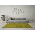 thumbnail image 3 of Ahgly Company Machine Washable Indoor Rectangle Oriental Yellow Industrial Area Rugs, 4' x 6', 3 of 4