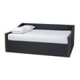 thumbnail image 2 of Baxton Studio Haylie Modern and Contemporary Dark Grey Fabric Upholstered Full Size Daybed, 2 of 6