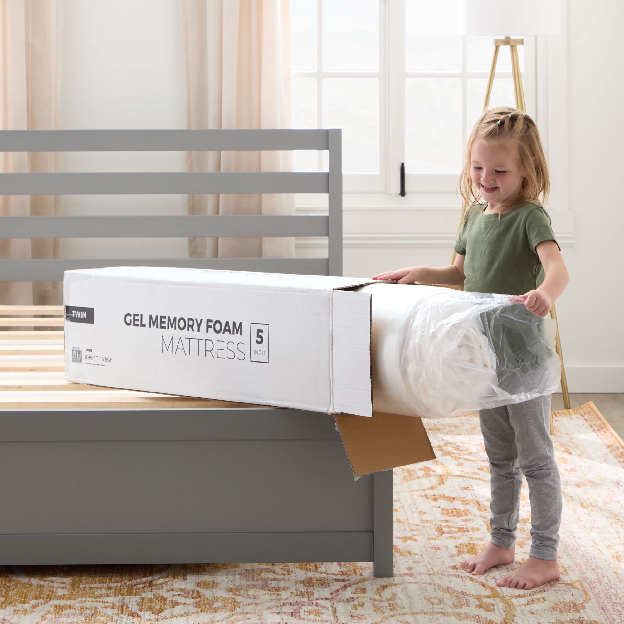 Rest Haven 5" Gel Memory Foam Mattress, Queen