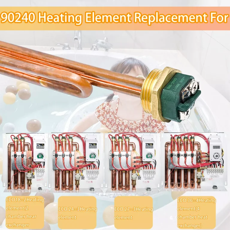 2 Pack HE 90240 Water Heater Element Part, Fit for EcoSmart ECO 18 24 27 36 2 Pack HE 90240 Water Heater Element Part, Fit for EcoSmart ECO 18 24 27 36