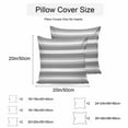 thumbnail image 3 of Waterproof Throw Pillow Covers Set of 2, 24x24 Inch Grey Stripe Decorative Pillowcases Outdoor Pillow Slip Cushion Covers Set for Couch Tent Minimalist Farmhouse Striped, 3 of 7